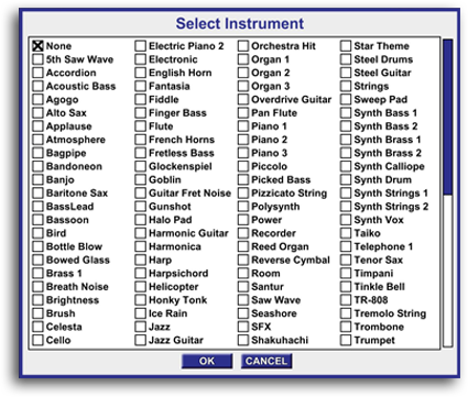 Auditory Feedback Options
